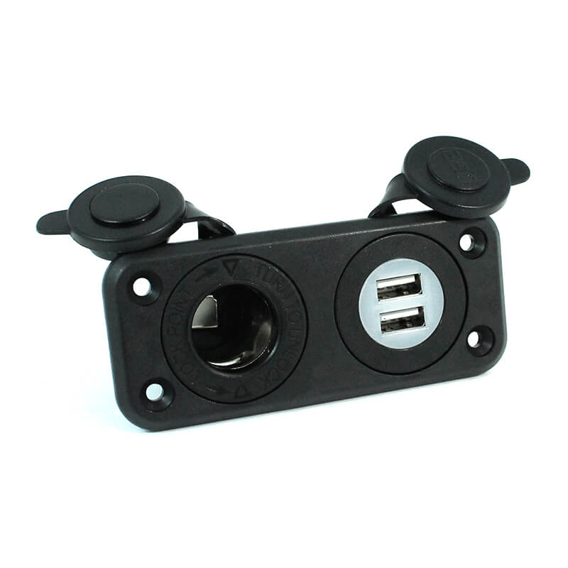 12 Volt Power Outlet and 2 USB Ports – Kwik Wire