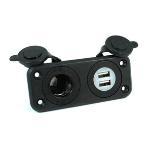 12 Volt Power Outlet and 2 USB Ports